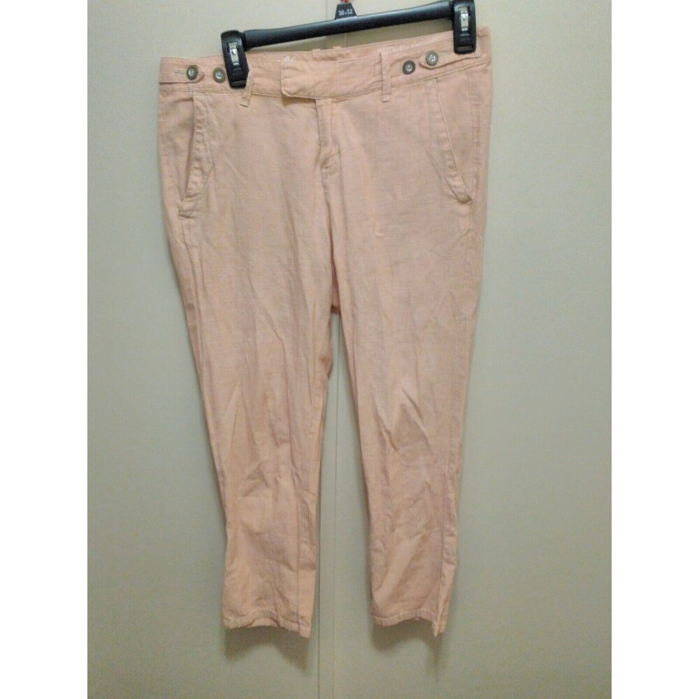 Madewell Salmon Pink City Slouch MidRise Capri Casual Pants Size 27